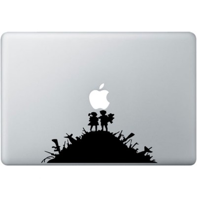 Banksy Kids MacBook Sticker Zwarte Stickers