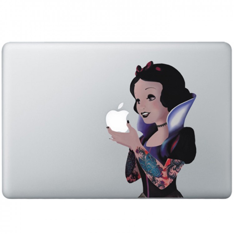 Sneeuwwitje Gothic Kleur MacBook Sticker Gekleurde Stickers