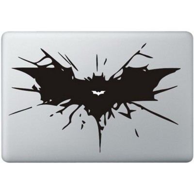 Batman Logo MacBook Sticker Zwarte Stickers