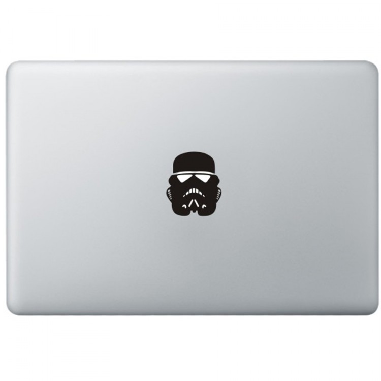 Stormtrooper Mask MacBook Sticker Zwarte Stickers