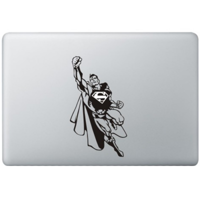 Superman (2) MacBook Sticker Zwarte Stickers