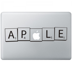 Scrabble MacBook Sticker