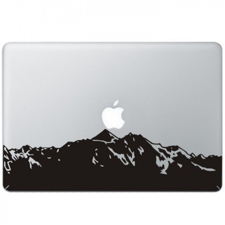 Bergen MacBook Sticker Zwarte Stickers