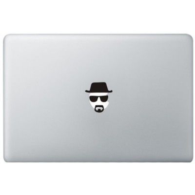 Breaking Bad Heisenberg MacBook Sticker Zwarte Stickers