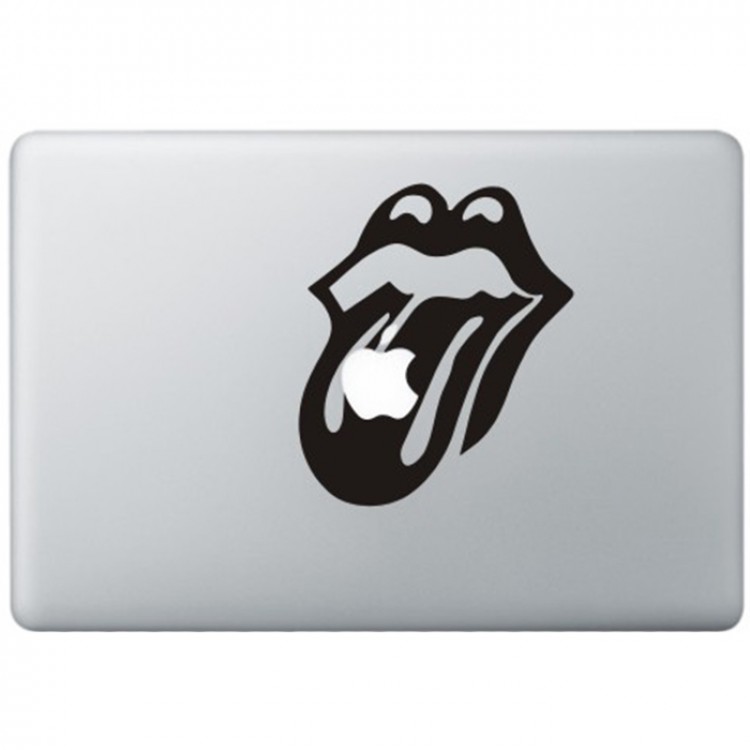 The Rolling Stones MacBook Sticker Zwarte Stickers