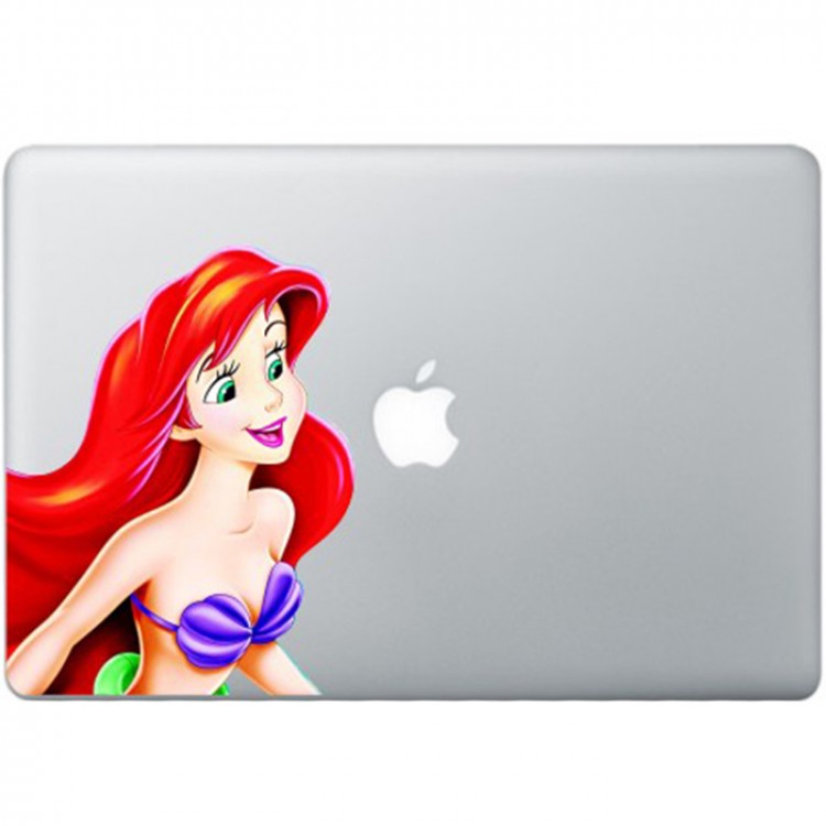 Ariel De Kleine Zeemeermin MacBook Sticker Gekleurde Stickers
