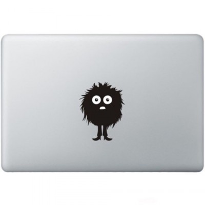 Fuzzy Guy Macbook Sticker Zwarte Stickers