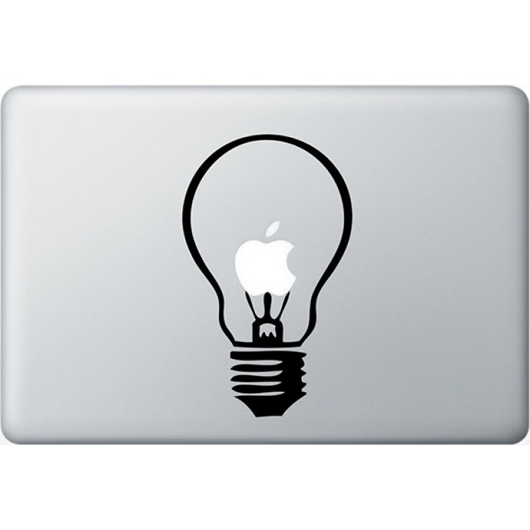Lamp MacBook Sticker Zwarte Stickers