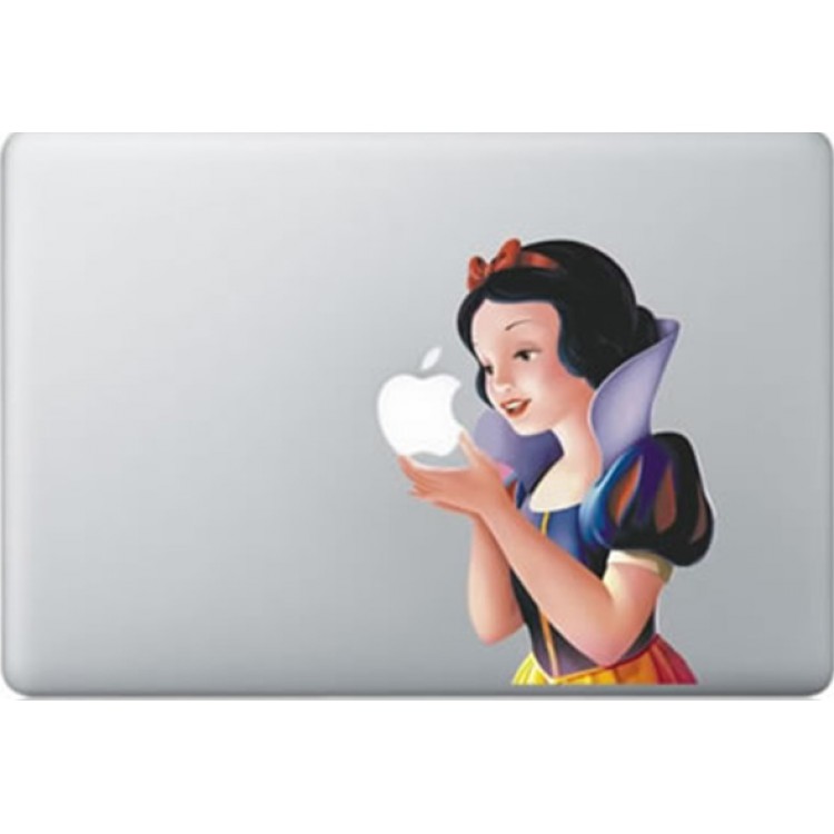 Sneeuwwitje Kleur MacBook Sticker Gekleurde Stickers